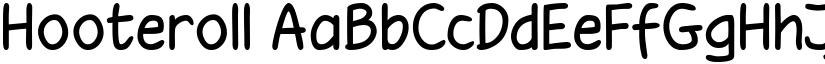 Hooteroll font