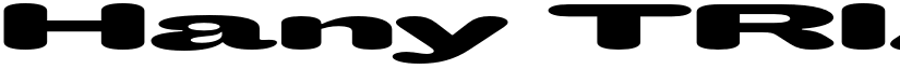 Hany TRIAL XXL font