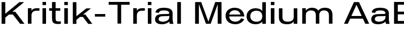 Kritik-Trial Medium font