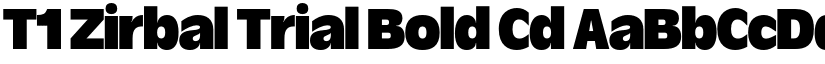 T1 Zirbal Trial Bold Cd font