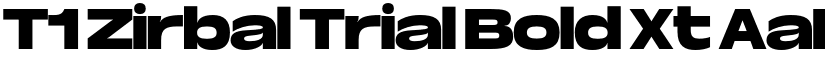 T1 Zirbal Trial Bold Xt font