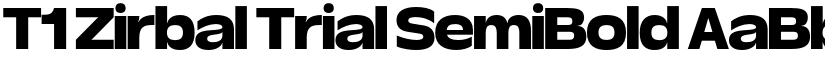 T1 Zirbal Trial SemiBold font