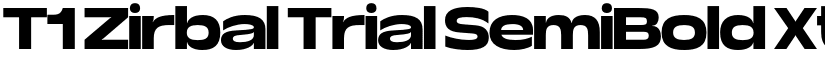 T1 Zirbal Trial SemiBold Xt font