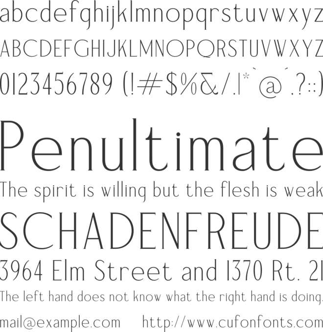 Quilezy font preview