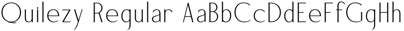 Quilezy Regular font