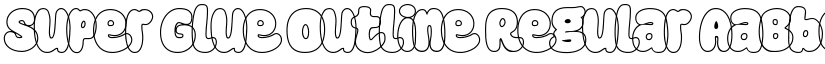 Super Glue Outline Regular font