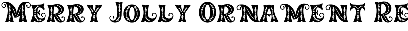Merry Jolly Ornament Regular font