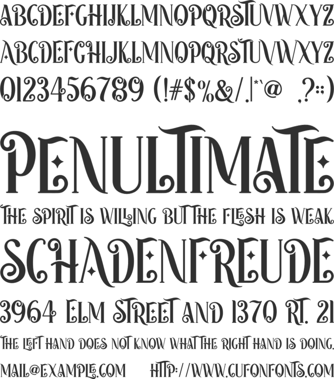 Happy Holidays font preview
