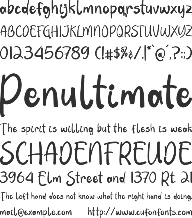 Shirlock font preview