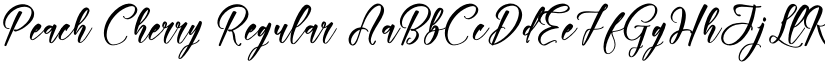 Peach Cherry Regular font