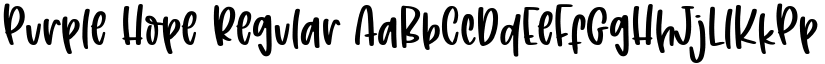 Purple Hope Regular font