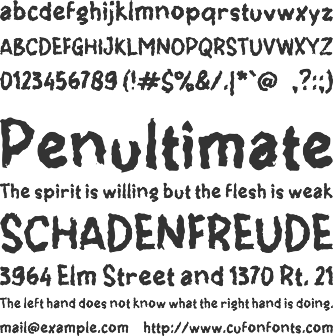 h Hikayo font preview