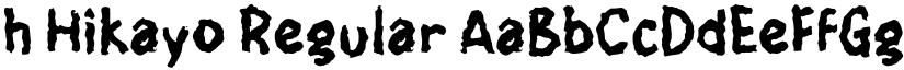 h Hikayo Regular font