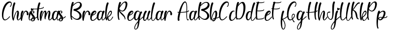 Christmas Break Regular font