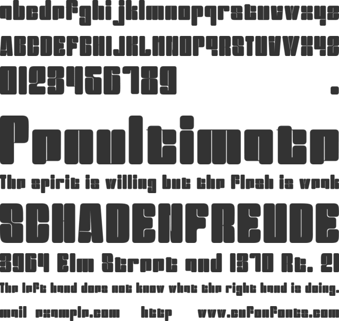 Bezamin Harison font preview