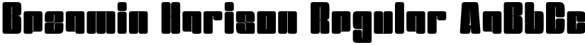 Bezamin Harison Regular font
