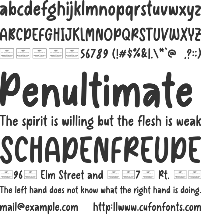 Oakley Ridge font preview