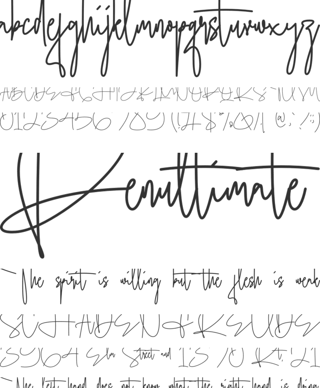 Bellonghim font preview