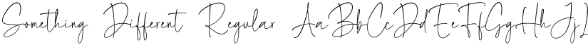 Something Different Regular font