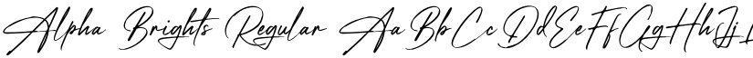 Alpha Brights Regular font