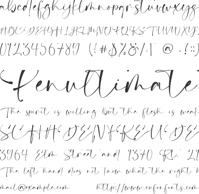 Dream Catcher font preview