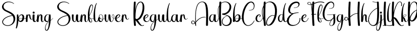 Spring Sunflower Regular font