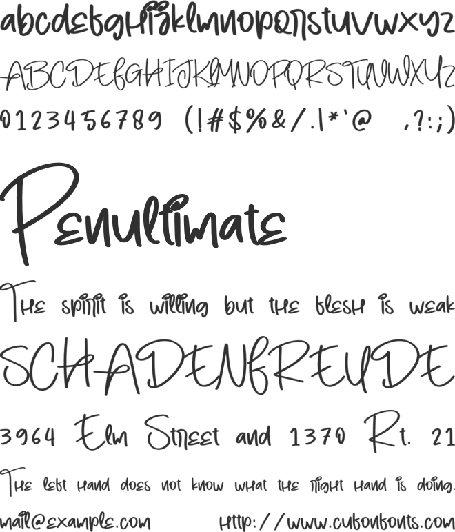 Wine font preview