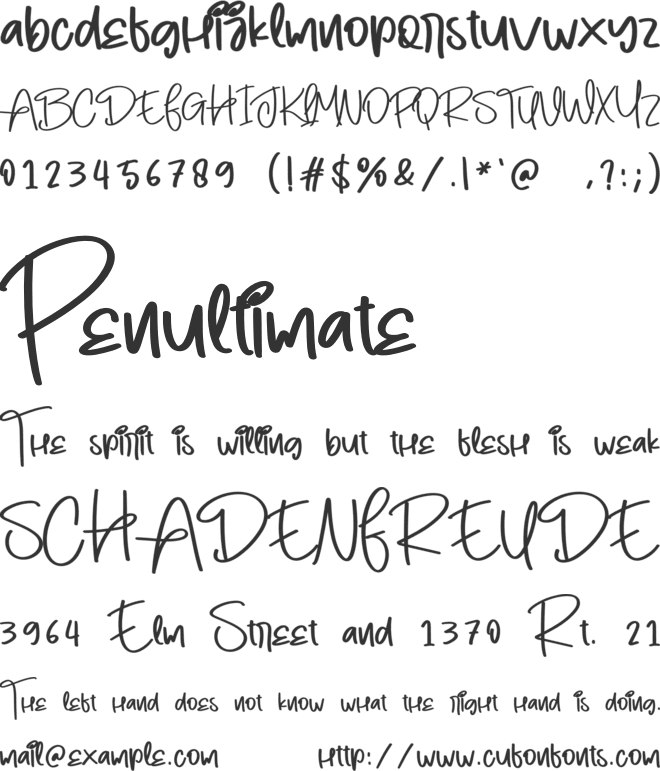 Wine font preview