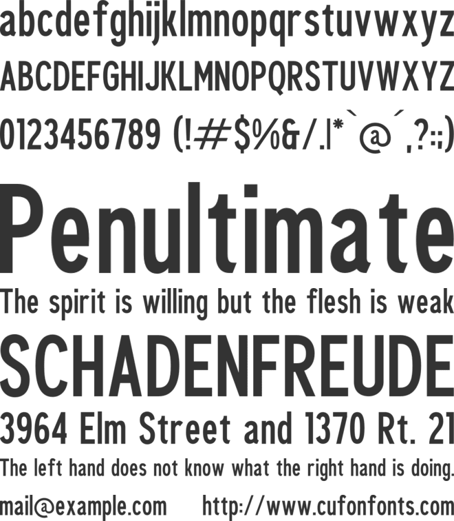 Cleudia font preview