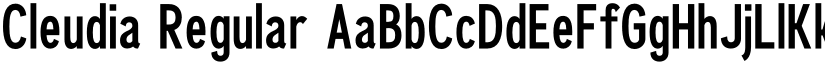 Cleudia Regular font