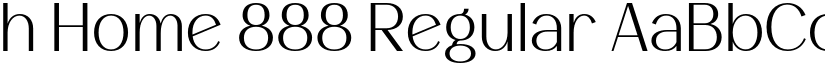 h Home 888 Regular font