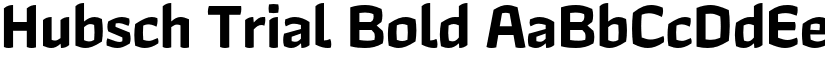 Hubsch Trial Bold font