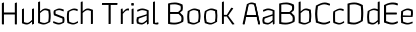 Hubsch Trial Book font
