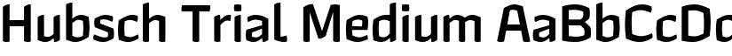 Hubsch Trial Medium font