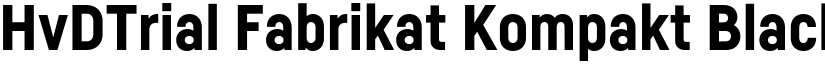 HvDTrial Fabrikat Kompakt Black font