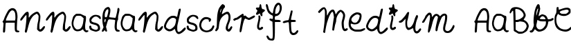 AnnasHandschrift Medium font