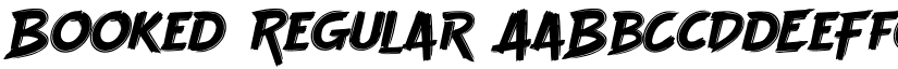 Booked Regular font
