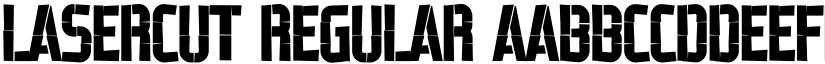 Lasercut Regular font