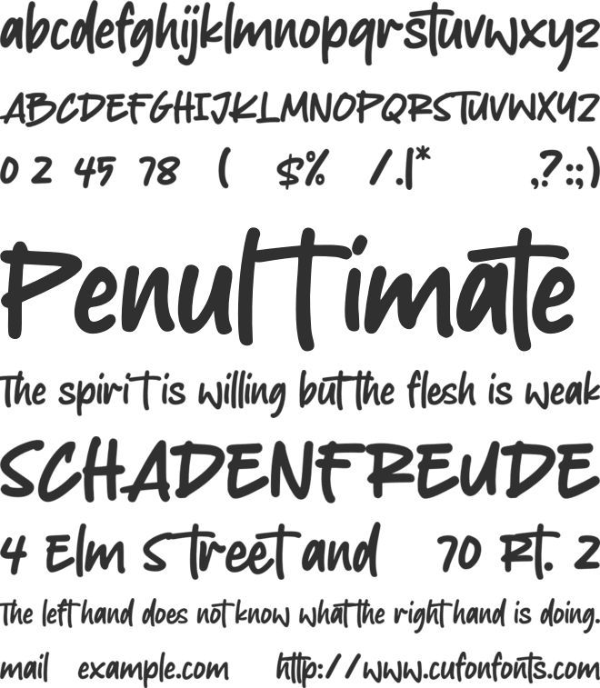 Doubtless font preview