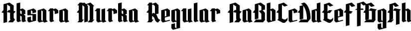 Aksara Murka Regular font