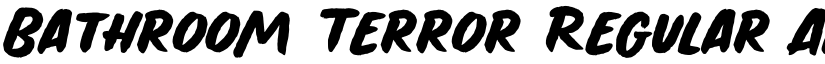 Bathroom Terror Regular font