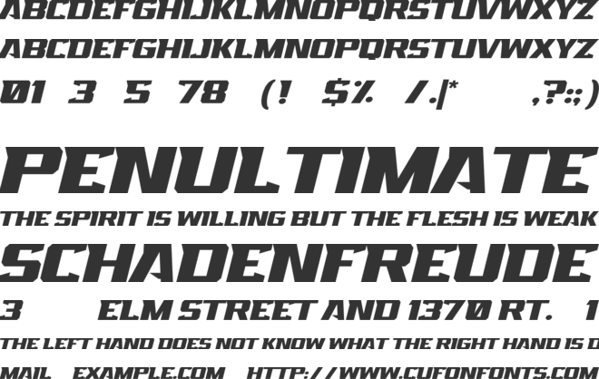 Raverist font preview