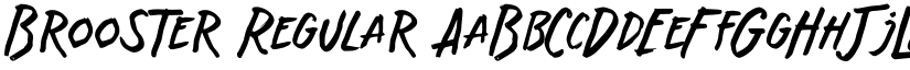 Brooster Regular font