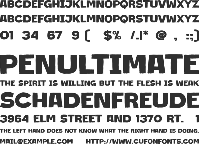 Jimmy Jamets font preview