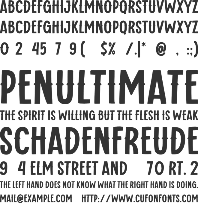 Bikerboys font preview