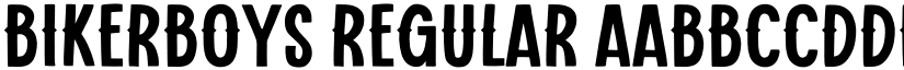 Bikerboys Regular font
