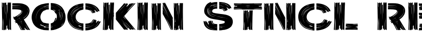 Rockin Stncl Regular font