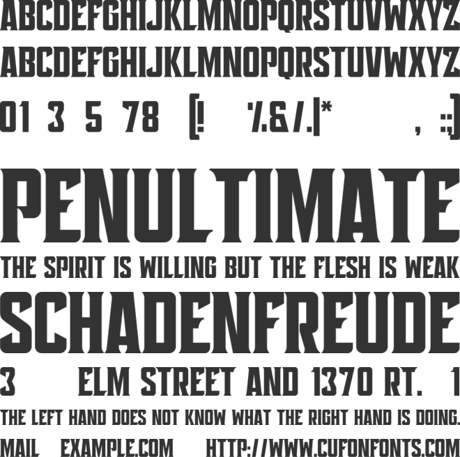 Anonima font preview