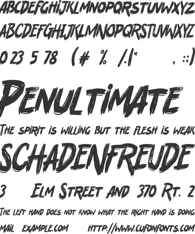 Joorick font preview