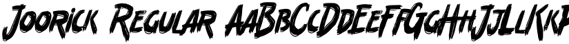 Joorick Regular font